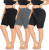 3 Pack Capri Leggings for Women with Pockets-High Waisted Tummy Control Workout Gym Yoga Pants Black